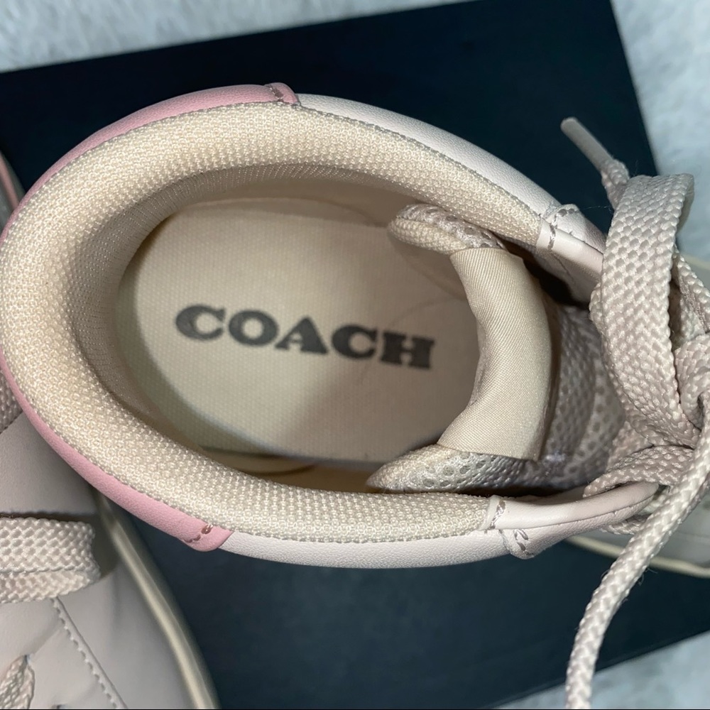 COACH Clip Leather Hightop Sneakers - Picture 5 of 5